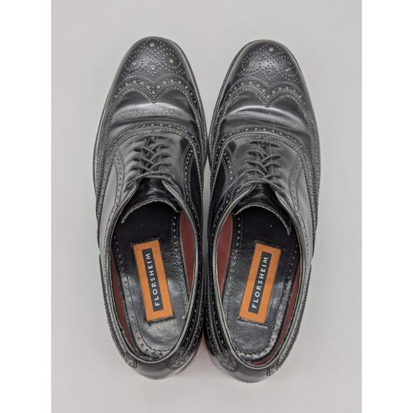 Florsheim Men\'s 20381 Black Leather Wingtip Dress Shoes Oxfords Size 9.5 B main image 10